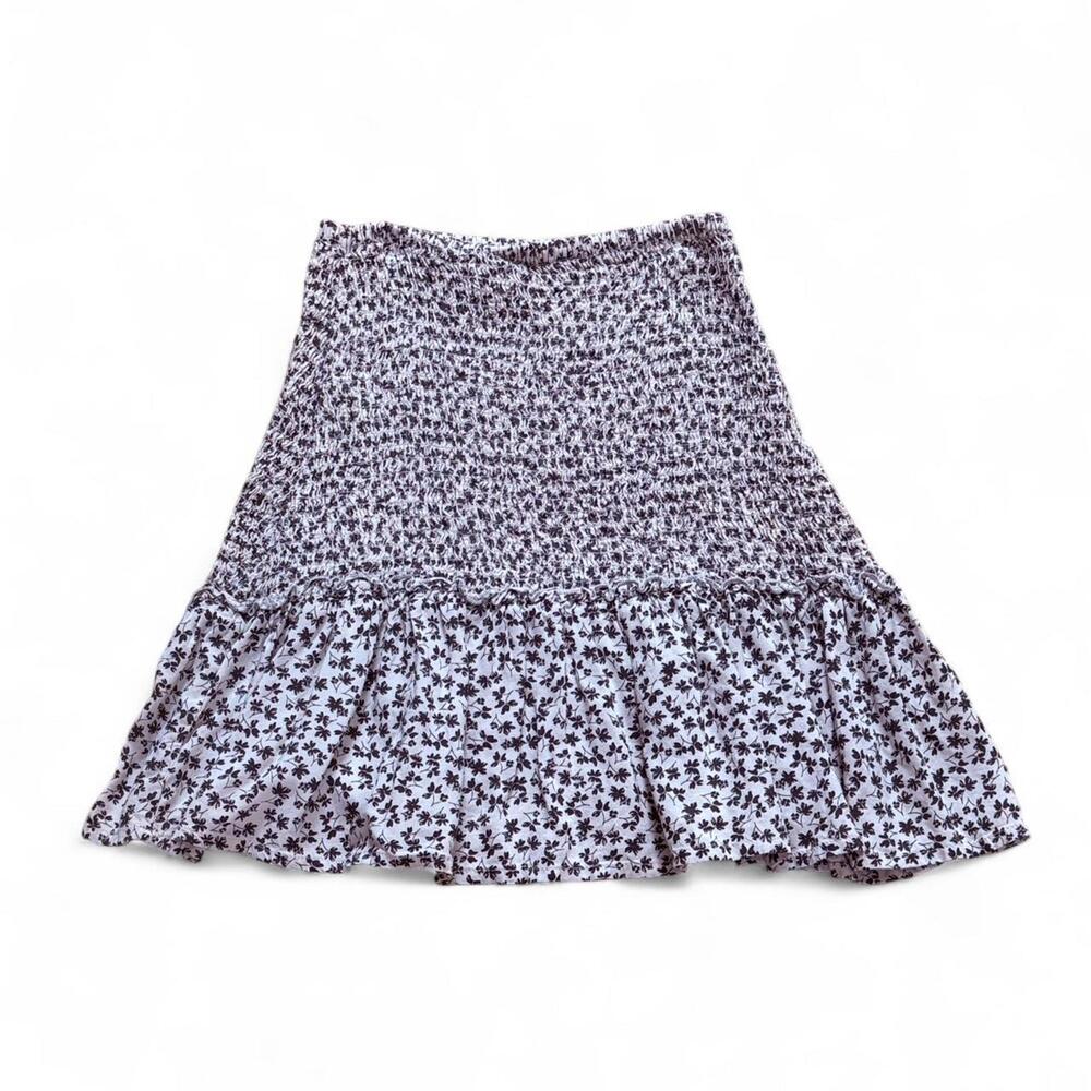 Women's Black and White Skirt